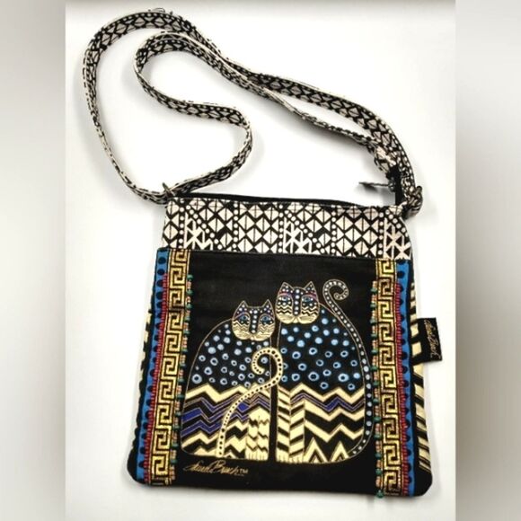 Laurel Burch Cat Purse Bag  Crossbody Kitty Handbag - Picture 1 of 16